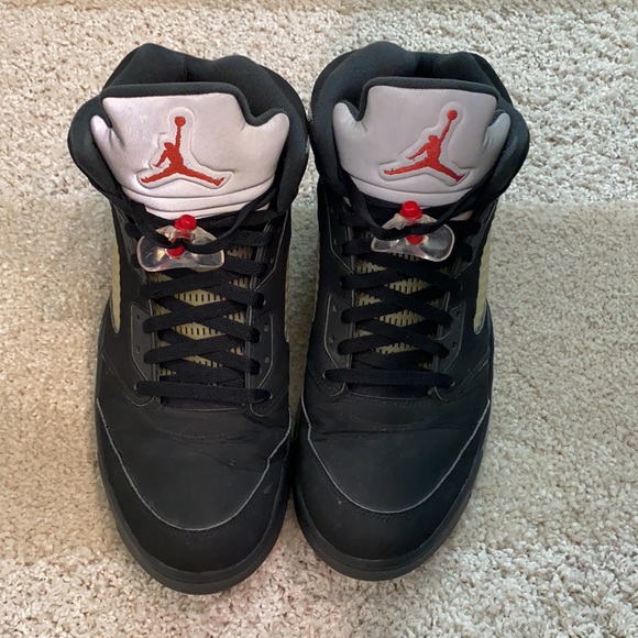 Jordan Other - Air Jordan 5 Retro OG Black/Fire Red-Mtllc Slvr